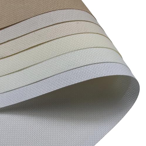 KCS 6 pc of 15" x 18" (38cmx45cm) Counted Cotton Aida Cloth Cross Stitch Fabric Rolled Box (16CT-G) - color: 16ct-g