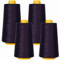 Superpunch SuperSew Thread, 4 Cones of 3000 m, Pack of 4, BlackBerry 599 - color: Blackberry 599