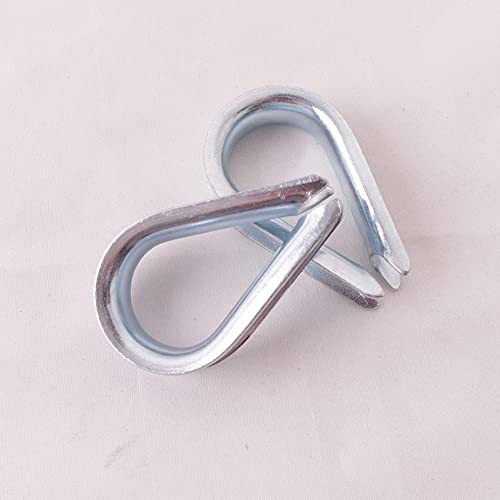Wire Rope Thimble, for Wire Rope Dia. 3/8 in, Carbon Steel,(3/8" 25PCS) - size: 3/8“
