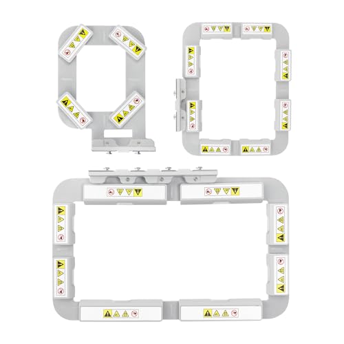 Sew Tech 3pcs Magnetic Embroidery Hoops for Brother, 1x2.5 4x4 4x6.75in Bar - size: 3in1-AMK Set