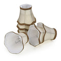 Fuloon Clip on Chandelier Lamp Shades, 3.14x5.51x4.72 in, Small Sconce Shades for Candelabra Bulbs, European/French Country Style(6 Pack, Golden) - color: Golden, size: 6 Pack