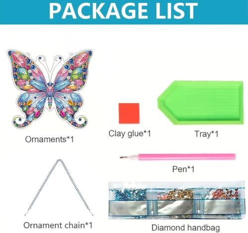 ARPADAMO Butterfly Diamond Art Kits for Adults, Acrylic Hanging Suncatcher - color: DP05094