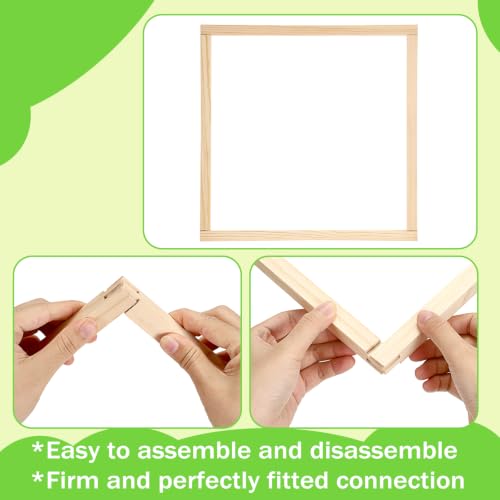 OwnMy 14 Inch Needlepoint Stretcher Bars Wood Stretcher Bars for Needlework - size: 14 Inch