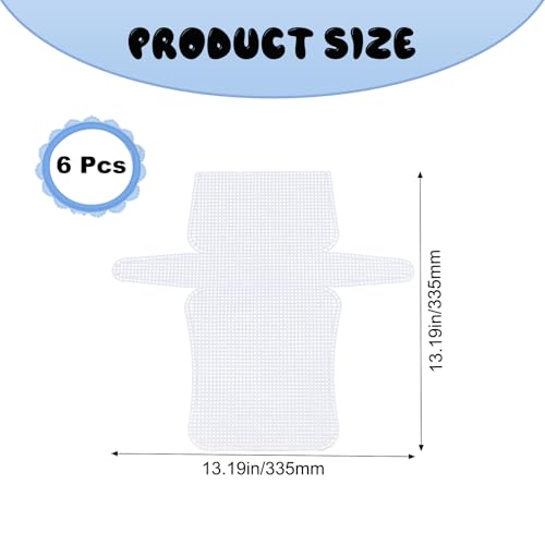 TTFdacai 6 Pcs DIY Plastic Mesh Canvas Sheets, Blank Needlepoint Canvas Craft Kit, Handbag to Weave mesh Canvas Supplies for DIY Sewing Crochet Bag Craft Yarn Making
