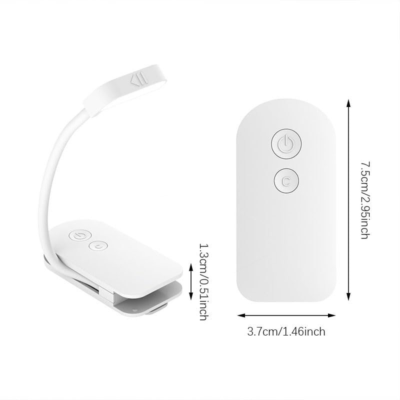 Choudao Rechargeable Book Light, Portable Reading Light,White - color: White