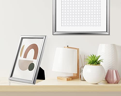 LaVie Home 4x6 Picture Frames (12 Pack, Silver) Simple Designed Photo Frame with High Definition Glass for Wall Mount & Table Top Display, Set of 12 Classic Collection - color: Silver, size: 4x6
