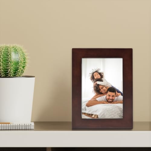 Lawrence Frames 755923 Espresso Wood Picture Frame, 2.5 by 3.5-Inch, Dark Walnut - color: Dark Walnut, size: 2.5x3.5