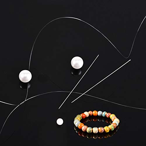 Extra Fine Thin Beading Embroidery Needles 40 Pcs - Long Straight Jewelry Making Needles with Threaders and Sewing Pin Cushion