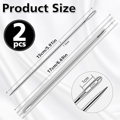 Long Upholstery Needles 6" Large Sewing Needle Tapestry Needle Yarn Needle - size: 6 in