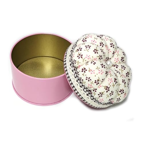 Pumpkin Shaped Pin Cushion Needle Cushion Box Cute Small Pincushion Sewing Needle Cushion Holder with Storage Box