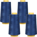 Superpunch SuperSew Thread, 4 Cones of 3000 m, Pack of 4, Blue 2831 - color: Blue 2831