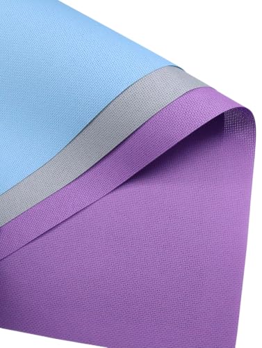KCS 3 pc of 15" x 18"(38cmx45cm) 18 Count Cross Stitch Cotton Aida Cloth Needlework Rolled Fabric Box,18CT,Light Grey+Light Blue+Lavender - color: Light Grey+light Blue+lavender, size: 18CT