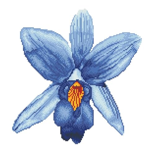 DIAMOND DOTZ Sparkle Garden Blue Pillow Diamond Art Painting for Adults - color: Sparkle Garden Blue