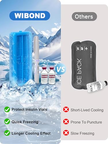 Insulin Cooler Travel Case for Pen & Vials - Vial Case for Travel TSA Approved Temperature Display Diabetic Medication Cooling Bag with Ice Brick, Refrigerated Diabetes Supplies Organizer (Black) - color: Black