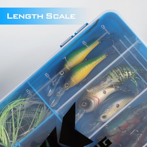 KastKing Utility Tackle Boxes, 3600 and 3700 Fishing Tackle Trays - color: Blue Camouflage, size: 3600(2Pack)