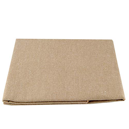 Rose Flavor Pre-Cut Quilting Linen Fabric,Craft Cloth,DIY for Sewing Crafting 60" by 1 Yard(Khaki) - color: Khaki