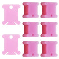 150Pcs Plastic Embroidery Floss Bobbins, Pink Plastic Floss Bobbins Embroidery Floss Cards Embroidery Thread Organizer Cross Stitch Floss Bobbin Plastic Bobbin for Embroidery Floss, SATONBEYI - color: Pink