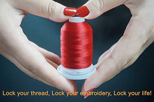 New brothread 64 Spools 1000M/1100Y Polyester Embroidery Machine Thread Kit - color: 64 Spools