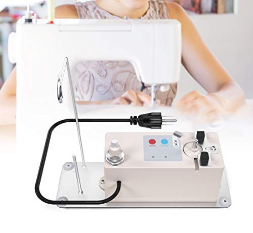 Automatic Bobbin Winder for Sewing Machine Electric Bobbin Winding with Spool Thread Stand for Brother, Babylock, Singer, Janome, Automatic Thread Sewing Machine Accessory