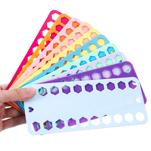10PCS Embroidery Floss Organizer, Needlepoint Embroidery Thread Organizer Cross Stitch Supplies Plastic Sewing Threads Winding Plate Board Card Storage Tool (Mixcolor)