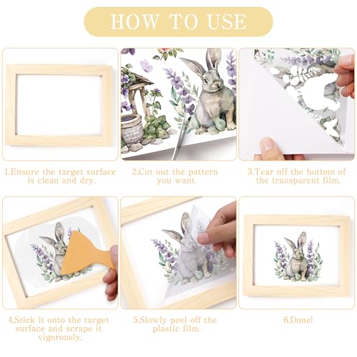 16 Pcs Lavender Rub-On Transfers for Furniture & Crafts - style: Lavender