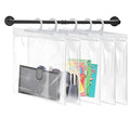 Hanging Storage Bags 24 Pack, Large Hook 10 x 12.5-inch Clear Plastic Bags for Classroom, Library and Pharmacy Use