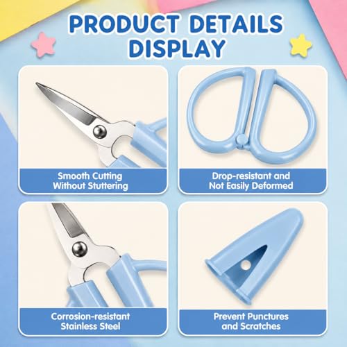Needlepoint Scissors, TSA Approved Small Scissors, Carry On, 2 Pack
