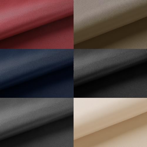 Thick Twill Fabric by The Yard, 58" W 0.75mm Polyester Twill Woven Lining Fabric Soft Excellent Luster Upholstery Fabric for Bags, Cushion, Chair, DIY Projects, 1 Yard Navy Blue - color: Navy Blue, size: Pre Cut - 1 Yard