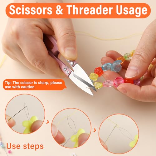 GarfxG 39 Pcs Beading Needles Set, 3 Types Beading Needle with Bead Tools - style: 39 PCS