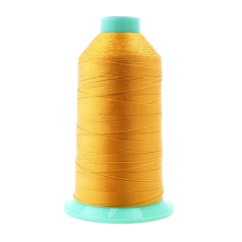 Mandala Crafts Size 92 280D T90 Gold Bonded Nylon Thread, 1100 YDs - color: Gold, size: T90 #92 280D/3 1100 Yards