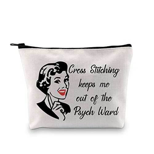 GJTIM Needleworker Gift Sewing Lover Gift Cross Stitching Project Bag Sewing Accessories Case for Cross Stitching Lovers (CrossStitching Bag)