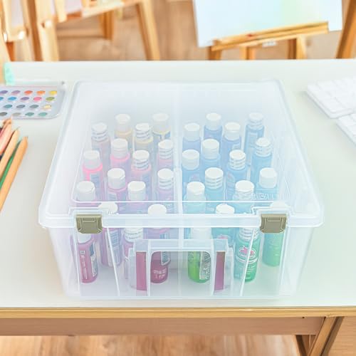 ArtBin Super Satchel Double Deep, 8-Compartment Craft Box, Gold