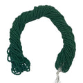 11/0 Glass Seed Beads, 12 String Hanks, Small Craft Beads, 2 mm (Dark Green) - color: Dark Green