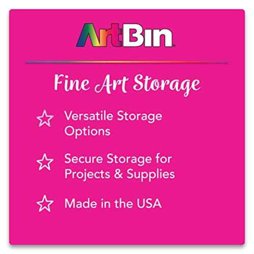 ArtBin Pencil Utility Box, Divided Organizer for Pens and Markers, Charcoal