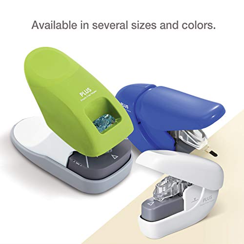 Plus Paper Clinch Desktop Staple-Free Stapler, Blue - color: Premium Blue