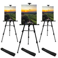 RRFTOK Black 3 Pack 21-66 Inch Art Easel Stand for Painting and Sign - style: 66BL 3-pack