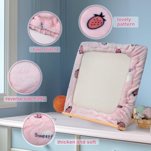 Rug Hooking & Cross Stitch Hoop with Frame Flannel Cover (11.8*11.8 inch)