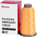 BAI Polyester Embroidery Machine Thread 5000 Yards Apricot Orange+824 - color: Apricot Orange+824