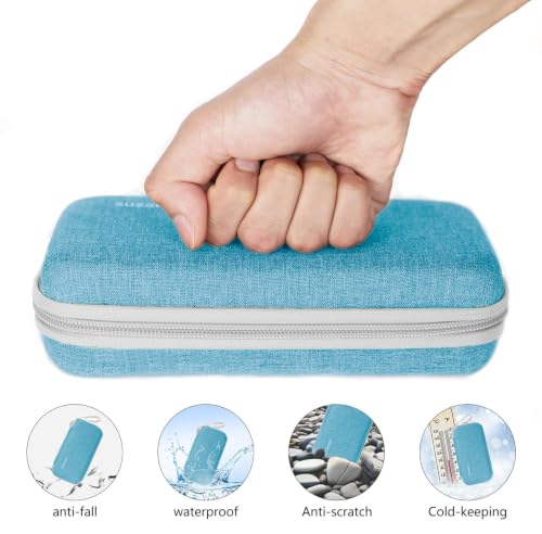 suzamed Insulin Cooler Travel Case, 2x150g Ice Pack TSA Approved,Sky Blue - color: Sky Blue