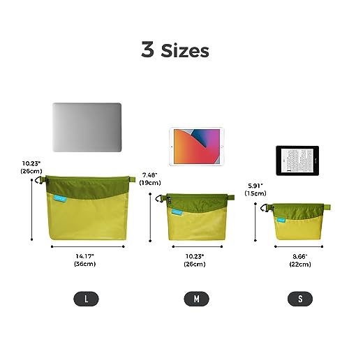 pack all Water-Resistant Zipper Pouch, Mesh Zipper Bag, 8.66"x5.91" - color: Green, size: Small
