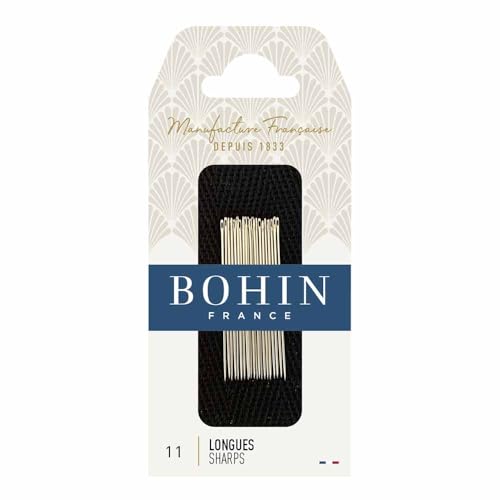 Bohin Sharps Needles No 11, Metal Silver, 0.1 x 0.1 x 5 cm - size: 0.1 x 0.1 x 5 cm