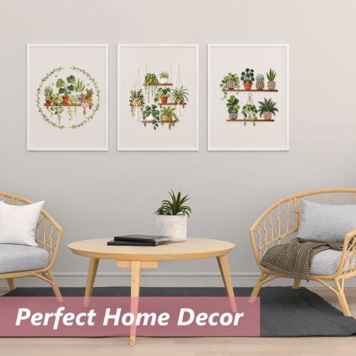 3 Packs Embroidery Kit for Adults, Embroidery for Beginners (Plant-1) - color: Plant-1