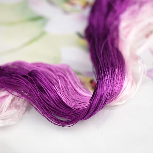 Natural 100% Mulberry Handmade Embroidery Silk Thread Silk Floss (65) - color: 65