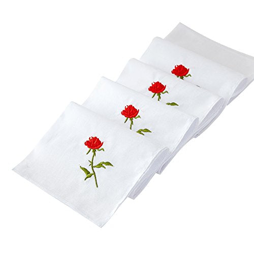 RDS HANKYTEX Cotton Embroidery Ladies' Handkerchiefs Lace Set of 6 - style: 3