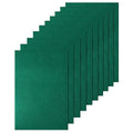 HaoFeiJH 10 Pcs Green Felt Sheets, A4 8x12 Inch Felt Fabric for Crafts - color: Green-3