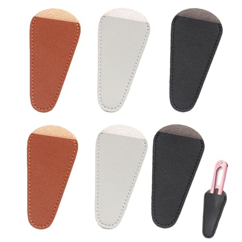 6 Pack Tailor Scissors Sheath Sewing Scissors Sheaths Thread Snips Tips Cover Protectover Fabric Scissors Blade Protective Case for Travel Safety Crafting Scissors Sewing Shears Fabric Shears