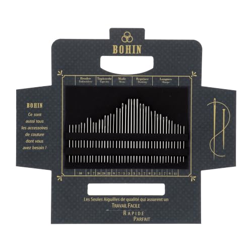 Bohin BOOK of 40 NEEDLES-BLUE SOLANGE, one