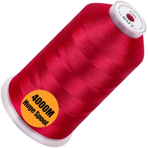 New brothread 4000M Huge Spool Embroidery Machine Thread - Carmine - color: Carmine-807