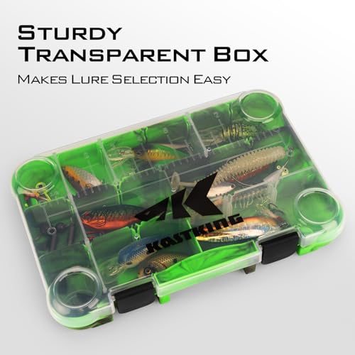 KastKing Utility Tackle Boxes, 3600 and 3700 Fishing Tackle Trays - color: Green Camouflage, size: 3600(2Pack)