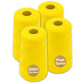 Yellow Serger Thread, All-Purpose Thread for Sewing, Polyester, 4 Cones of 3000 Yards Each Spool for Sewing Machine - color: 4 yellow
